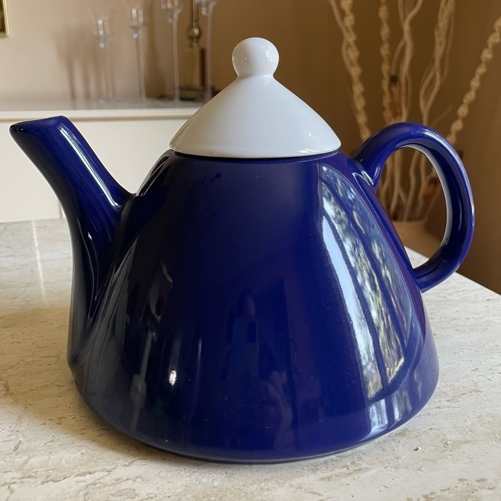 Vintage Ceramic Post-Modern PoMo Ceramic Tea Pot